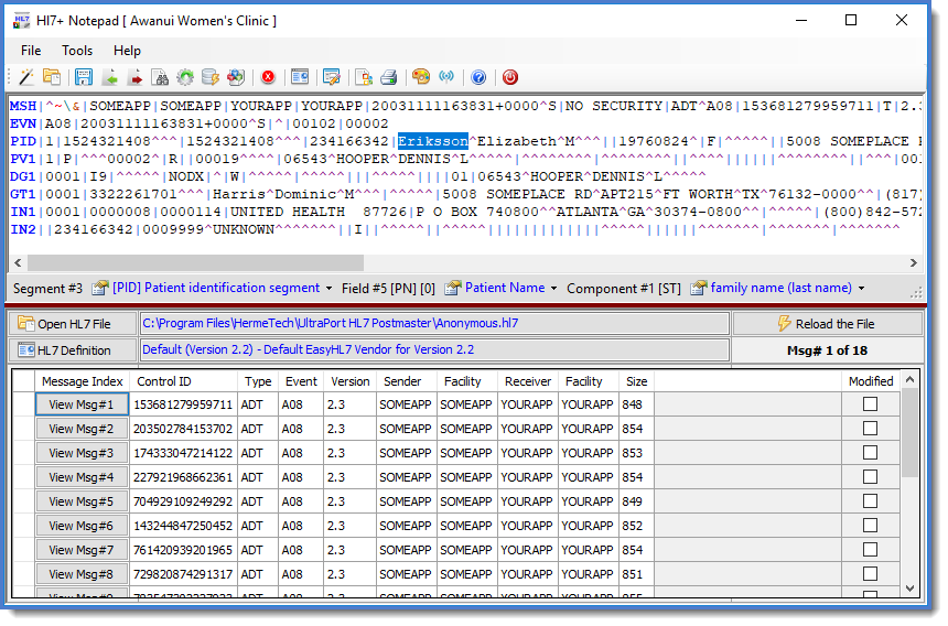 HL7+ Notepad