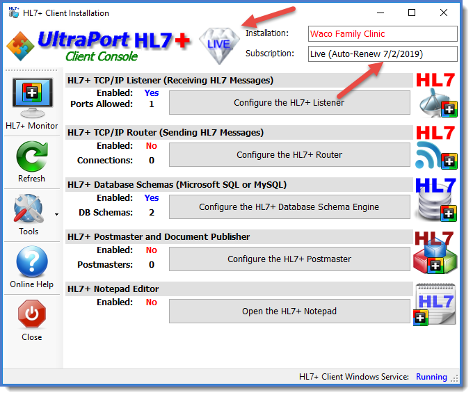 AFTER - Voila! Your HL7+ Installation is LIVE