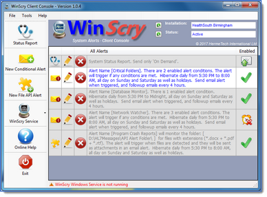 The WinScry Client Console