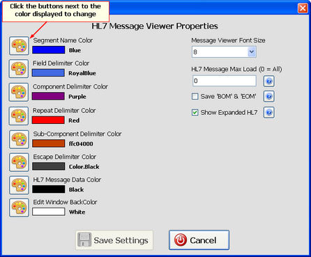 Editor and Miscellaneous Program Settings