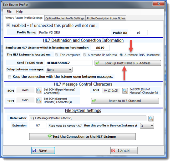 Using a DNS Host Name