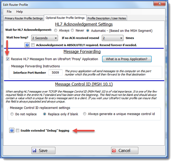 Optional Profile Settings